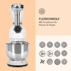 Lucia Küchenmaschine 3-in-1 2000 W / 2,7 PS 5 Ltr Edelstahl BPA-frei -Küchenbedarf Angebote 10008236 de 0005 logo