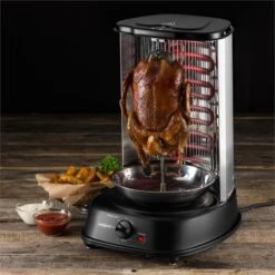 Kebap Master Vertikalgrill 1800W Schwarz Inkl. Spieß Set -Küchenbedarf Angebote 10009354 yy 0003 ambient oneConcept Kebap Master Vertikalgrill Schwarz neu