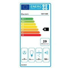 TR60WS Dunstabzugshaube 2x Fettfilter Edelstahl 60 Cm 340 M³/h -Küchenbedarf Angebote 10011485 energy label