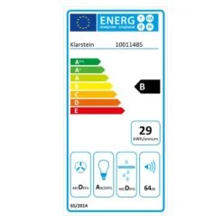 TR60WS Dunstabzugshaube 2x Fettfilter Edelstahl 60 Cm 340 M³/h -Küchenbedarf Angebote 10011485 yy 0002 titel energy label