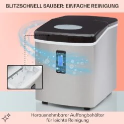 Mr. Black-Frost Eismaschine 150W Edelstahl Schwarz 15kg 13 Mr. Black-Frost Eismaschine 150W Edelstahl Schwarz 15kg -Küchenbedarf Angebote 10020109 de 0005 usp