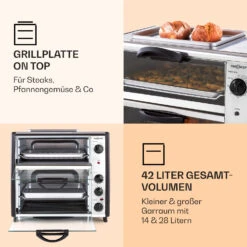 All-You-Can-Eat Doppel-Backofen Grillplatte 42 Liter 2350 Watt 9 All-You-Can-Eat Doppel-Backofen Grillplatte 42 Liter 2350 Watt -Küchenbedarf Angebote 10026452 de 0003 logo