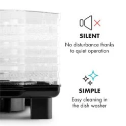 Bananarama Dörrautomat Schwarz 550W Trockner Dehydrator 6 Etagen -Küchenbedarf Angebote 10027831 yy 0006 logo Klarstein Bananarama Doerrautomat schwarz reedit