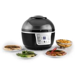 VitAir Turbo Heißluftfritteuse Grau-schwarz 1400W Grillen Backen 9l -Küchenbedarf Angebote 10028290 yy 0003 ambient klarstein vitair heissluft frieteuse