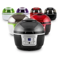 VitAir Turbo Heißluftfritteuse Grau-schwarz 1400W Grillen Backen 9l -Küchenbedarf Angebote 10028290 yy 0012 variant