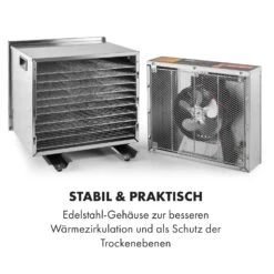 Fruit Jerky Steel 10 Dörrautomat 10 Etagen 1000 W Fläche: 1,5 M² Timer 16 Fruit Jerky Steel 10 Dörrautomat 10 Etagen 1000 W Fläche: 1,5 M² Timer -Küchenbedarf Angebote 10028437 de 0007 logo