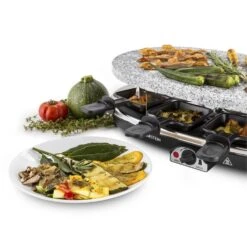 Steaklette Raclettegrill 1500 W Granit-Natursteinplatte 8 Personen -Küchenbedarf Angebote 10028449 yy 0005 titel Klarstein Steaklette Raclette Natursteingrill