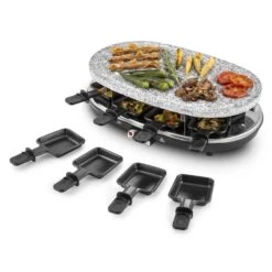 Steaklette Raclettegrill 1500 W Granit-Natursteinplatte 8 Personen -Küchenbedarf Angebote 10028449 yy 0007 titel Klarstein Steaklette Raclette Natursteingrill