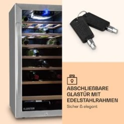 Vinamour 26 Uno Weinkühlschrank 26 Flaschen 88 Liter Edelstahl LED -Küchenbedarf Angebote 10028491 de 0004 logo