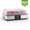Gaia Joghurtmaker 12 Gläser A 150 Ml Timer Edelstahl -Küchenbedarf Angebote 10028636 yy 0001 titel Klarstein Gaia Joghurtmaker schwarz