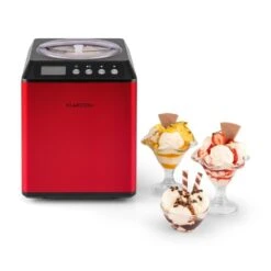 Vanilla Sky Eiscreme-Maschine Kompressor 2l 180W Edelstahl Rot -Küchenbedarf Angebote 10028874 yy 0007 ambient Klarstein Vanilla Sky Eismaschine