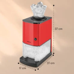 Icebreaker Ice Crusher 15kg/h 3,5 Liter Eisbehälter Edelstahl Rot -Küchenbedarf Angebote 10028938 yy 0011 dimensions