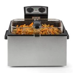 QuickPro XXL 3000 Fritteuse 5l 1,5kg 3000W Timer Edelstahl -Küchenbedarf Angebote 10029073 yy 0004 ambient Klarstein QuickPro XXL 3000 Fritteuse