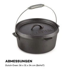 Hotrod 85 Dutch Oven BBQ-Topf 9 Qt / 8,5 Liter Gusseisen Schwarz -Küchenbedarf Angebote 10029167 de 0007 logo