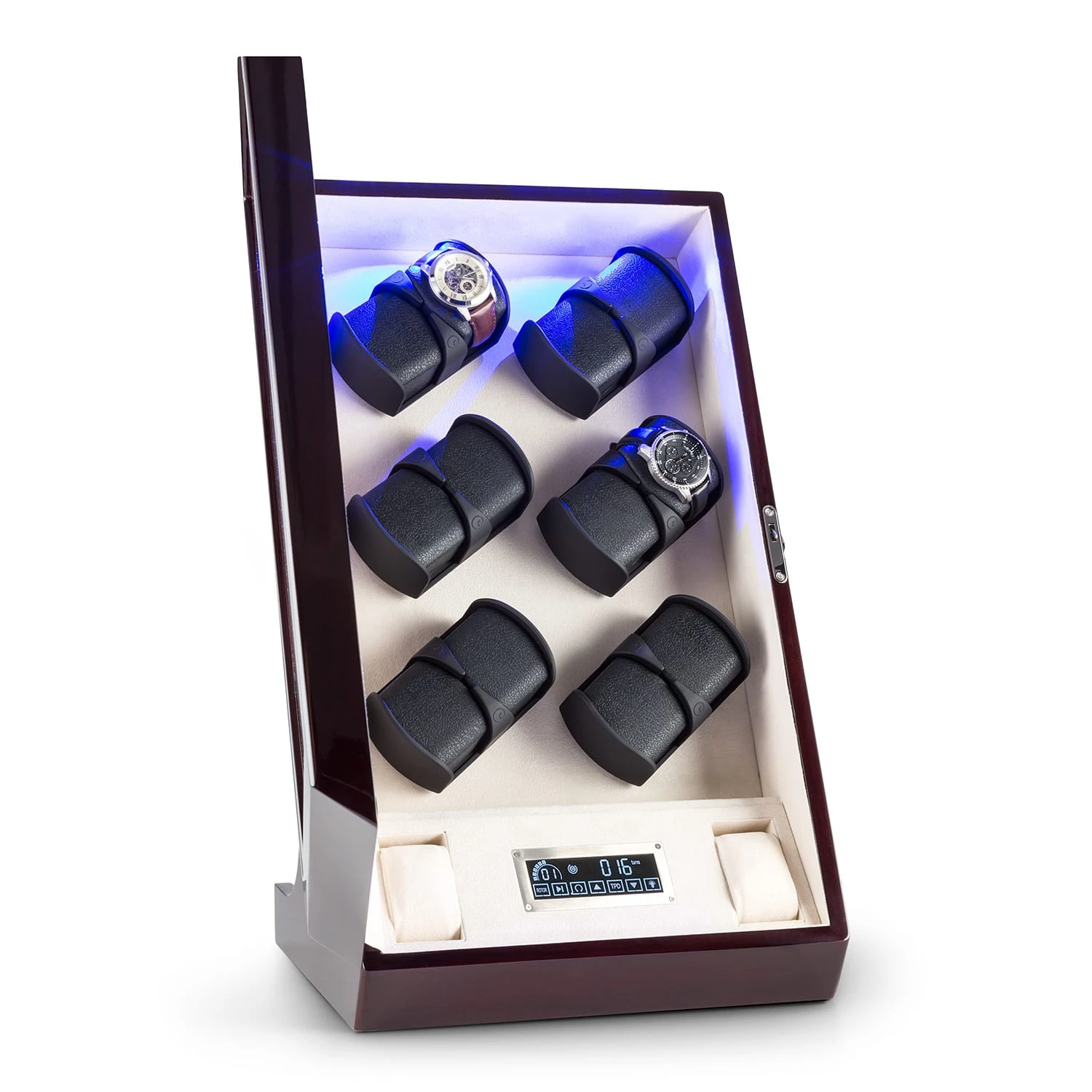 Klingenthal Uhrenbeweger Rechts-Links-Lauf Bis 2200U/d 12 Uhren RGB-LED Touch Abschließbar 2 Klingenthal Uhrenbeweger Rechts-Links-Lauf Bis 2200U/d 12 Uhren RGB-LED Touch Abschließbar