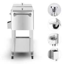 Springbreak 2000 Getränkewagen Terrassenkühlwagen 80l Edelstahl -Küchenbedarf Angebote 10029647 yy 0003 logo