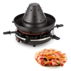 Taste Volcano Tartarengrill Raclettegrill 1500 W 6 Personen Schwarz