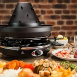 Taste Volcano Tartarengrill Raclettegrill 1500 W 6 Personen Schwarz -Küchenbedarf Angebote 10030307 yy 0003 ambient Klarstein Taste Volcano Tartarengrill