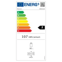 Alleinversorger Kühlschrank 91 Liter 2 Ebenen Thermostat Eisfach -Küchenbedarf Angebote 10030523 energy label