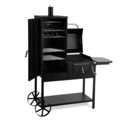 Fleischbrocken Holzkohlegrill Smoker Räucherofen BBQ-Grill Schwarz 11 Fleischbrocken Holzkohlegrill Smoker Räucherofen BBQ-Grill Schwarz -Küchenbedarf Angebote 10030554 yy 0003 titel Professional charcoal grill and smoker