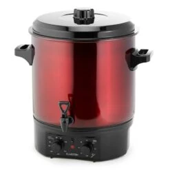 Biggie Einkochautomat Edelstahl 27 Liter 2000W Timer Rot -Küchenbedarf Angebote 10030585 yy 0004 front Klarstein Biggie Einkochautomat 27 Liter rot