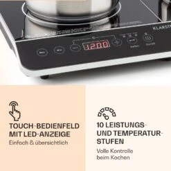 VariCook Slim Doppel-Induktionskochplatte 3500 W Timer 240° C Touch -Küchenbedarf Angebote 10030684 de 0004 logo