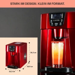 Ice Volcano 2G Eismaschine LED 12kg Je 24h 2l 6-12min Rot -Küchenbedarf Angebote 10030849 DE 0006 usp