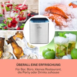 On-The-Rocks Eismaschine LED | 12kg Je 24h | 2.1l | Edelstahl Schwarz -Küchenbedarf Angebote 10031372 de 0003 usp