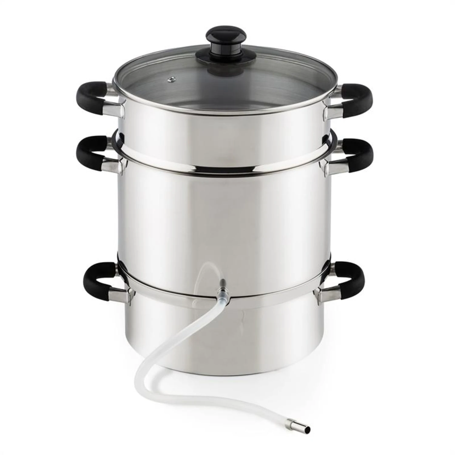 Applebee Dampf-Entsafter Elektrisch 1500W Ø25cm 8 Liter Edelstahl 4 Applebee Dampf-Entsafter Elektrisch 1500W Ø25cm 8 Liter Edelstahl – Bild 2