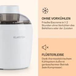 Schneeflöckchen Eiscremebereiter Thermoelektrisch 700ml Leise Weiß -Küchenbedarf Angebote 10031663 de 0003 logo