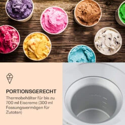 Schneeflöckchen Eiscremebereiter Thermoelektrisch 700ml Leise Weiß -Küchenbedarf Angebote 10031663 de 0005 logo