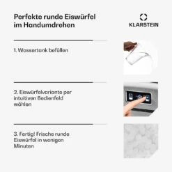 Metropolitan Eiswürfelmaschine 12kg/24h Digitales Display -Küchenbedarf Angebote 10031881 de 0004 usp