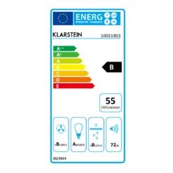 Zelda 90 Dunstabzugshaube 210W 3 Stufen 650m³/h LED EEK: B -Küchenbedarf Angebote 10031903 energy label
