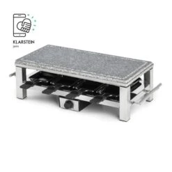 Schmelzlette Raclette 1500W Naturstein-Platte Edelstahlgehäuse 15 Schmelzlette Raclette 1500W Naturstein-Platte Edelstahlgehäuse -Küchenbedarf Angebote 10032028 yy 0007 logo Klarstein Schmelzlette Raclette 1500W Edelstahl