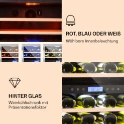 Vinovilla 43 Built-In Duo Weinkühlschrank 2 Zonen 129l 43 Fl Glastür -Küchenbedarf Angebote 10032031 de 0003 logo