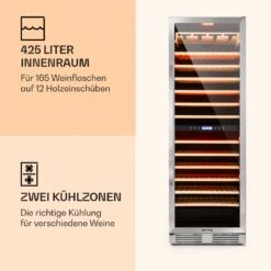 Vinovilla Grande 165 Built-in Duo Weinkühlschrank 425l 165Fl. Glastür -Küchenbedarf Angebote 10032034 de 0003 logo