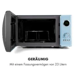 Fine Dinesty 2-in-1-Mikrowelle: 23l 800W / Grill: 1000W Blau 15 Fine Dinesty 2-in-1-Mikrowelle: 23l 800W / Grill: 1000W Blau -Küchenbedarf Angebote 10032201 de 0006 logo