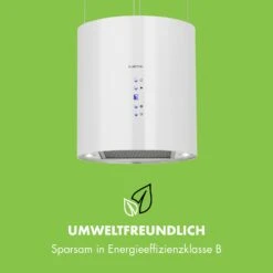 Barett Inselabzugshaube Ø35cm Umluft 558 M³/h LED Aktivkohlefilter -Küchenbedarf Angebote 10032302 de 0006 logo