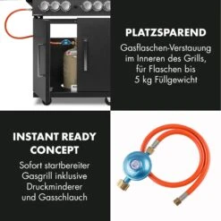 Tomahawk 4.2 SBG Gasgrill 6 Brenner 20,7 KW 64x42cm Grill Edelstahl -Küchenbedarf Angebote 10032308 de 0009 logo