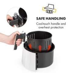 AirVital Heißluftfritteuse 1300W 2,5l CeraPlus-Antihaft Touch Weiß -Küchenbedarf Angebote 10032331 yy 0008 logo Klarstein AirVital Heissluftfritteuse 1300W weiss