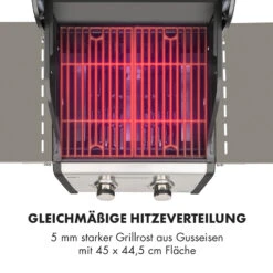Lucifer 2.0-T Gasgrill 2 X 3,5 KW Brenner 45x44cm Grill Edelstahl -Küchenbedarf Angebote 10032455 de 0006 logo