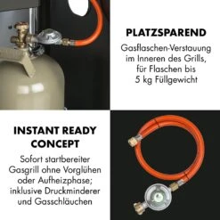 Lucifer 2.0-T Gasgrill 2 X 3,5 KW Brenner 45x44cm Grill Edelstahl -Küchenbedarf Angebote 10032455 de 0008 logo