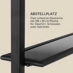 Steakhouse Grilldach 220x215x140cm PE 180 G/m² Flammhemmend Stahl Grau -Küchenbedarf Angebote 10032523 de 0007 logo