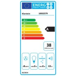 Tron Ambience Inselabzugshaube Ø38cm Umluft 540m³/h LED Edelstahl -Küchenbedarf Angebote 10032579 energy label