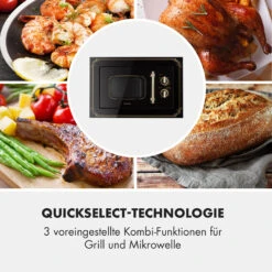 Victoria 20 Einbau-Mikrowelle, 20 L, 800 W, Grill: 1000 W, Schwarz -Küchenbedarf Angebote 10032591 de 0006 logo