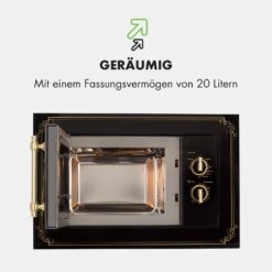 Victoria 20 Einbau-Mikrowelle, 20 L, 800 W, Grill: 1000 W, Schwarz -Küchenbedarf Angebote 10032591 de 0007 logo