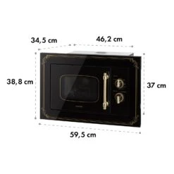 Victoria 20 Einbau-Mikrowelle, 20 L, 800 W, Grill: 1000 W, Schwarz -Küchenbedarf Angebote 10032591 yy 0010 logo