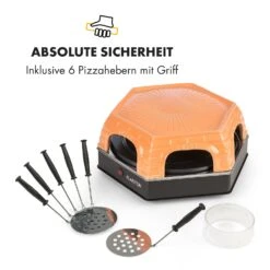 Capricciosa Pizzaofen 1500W Abdeckung Aus Terracotta Warmhaltefunktion -Küchenbedarf Angebote 10032597 de 0008 logo