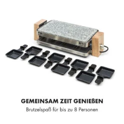 Prime-Rib Raclettegrill 8 Pers. 1500 W Natursteinplatte Edelstahl Holz -Küchenbedarf Angebote 10032695 de 0006 logo