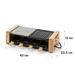 Chateaubriand Nuovo Raclette 1200W Aluminium / Stein 8 Personen Holz -Küchenbedarf Angebote 10032729 yy 0007 logo